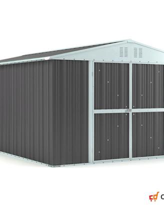 Box capanno acciaio lamiera 327x459 grigio scuro