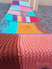 Coperta di lana matrimoniale fatta a mano