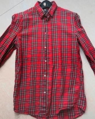 Camicia scozzese Tartan S rock punk unisex