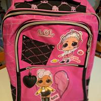 Zaino Trolley scuola con 3 ruote Lol surprise