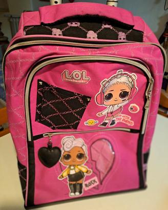 Zaino Trolley scuola con 3 ruote Lol surprise