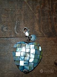 ciondolo da borsa o portachiavi in argento 925 e m