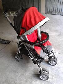 Passeggino Pliko P3 rosso-grigio