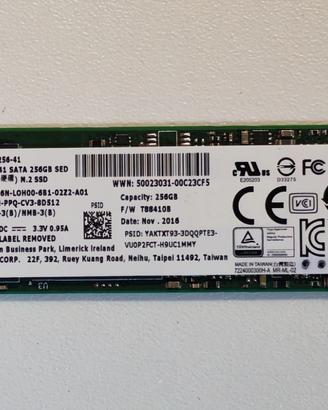 Liteon CV3 M2 2280 Sata SSD 256 GB