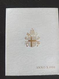 Set monete Vaticano 1988 anno X Giovanni Paolo II 