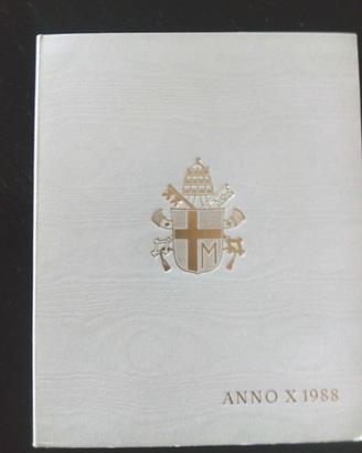 Set monete Vaticano 1988 anno X Giovanni Paolo II 