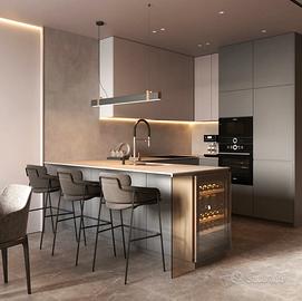 Cucine Angolo+Isola TOP a scelta 📏 📐Come disegno