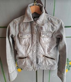 Giubbotto di jeans grigio 