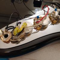 Placca controlli jazz bass con varitone 3 posizion