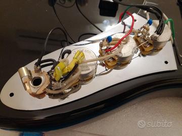 Placca controlli jazz bass con varitone 3 posizion