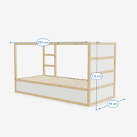 Letto KURA IKEA reversibile per bambini