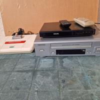 LETTORE DVD, LETTORE CASSETTE VHS.