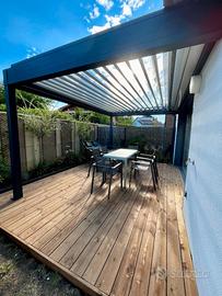 Pergola Bioclimatica Luna Addossata 4,5 x 6 m