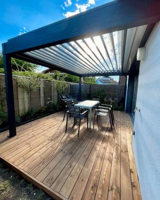 Pergola Bioclimatica Luna Addossata 4,5 x 6 m