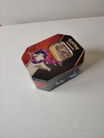 Lotto tin carte pokemon 