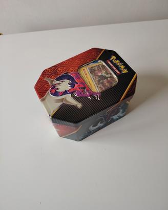 Lotto tin carte pokemon 