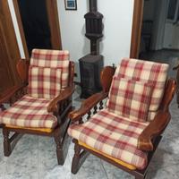 Poltrone di legno 