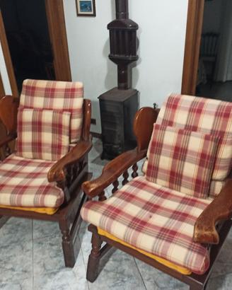Poltrone di legno 