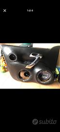 Coppia pannelli vwpolo 6r modificati per kit audio