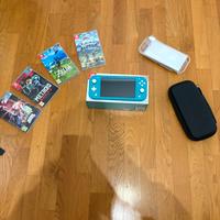 Nintendo Switch Lite + giochi + custodia