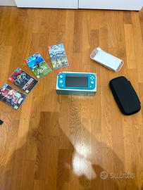 Nintendo Switch Lite + giochi + custodia