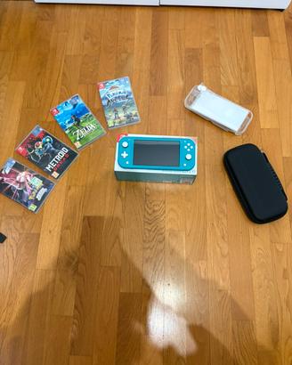 Nintendo Switch Lite + giochi + custodia
