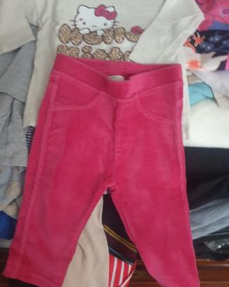 pantalone bimba  con t shirt 