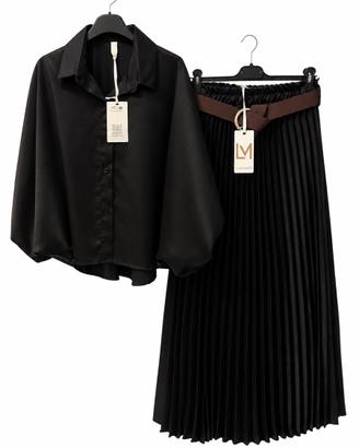 Completo donna camicia e gonna