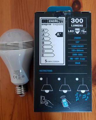 Lampadina a led con cassa bluetooth