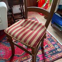 Sedia in legno massello con seduta in paglia + cus