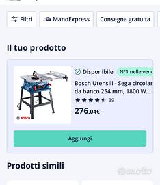 Banco sega circolare nuovo