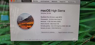  Apple Macbook pro late 2011