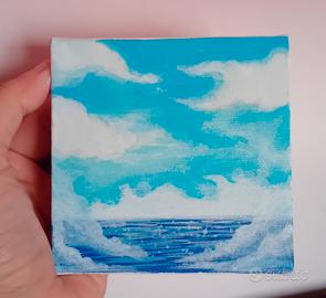 micotela 10x10 cm dipinta a mano  mare