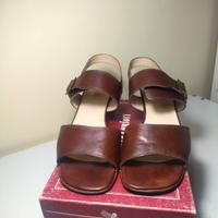 Sandali vintage vera pelle Varese Made in Italy