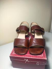 Sandali vintage vera pelle Varese Made in Italy