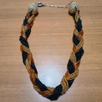 Collana girocollo multifilo 40 cm circa torchon