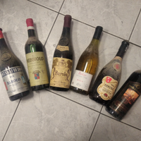 Bottiglie vino varie annate
