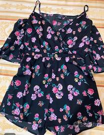 Short Jumpsuit con fantasia a fiori