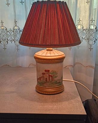 Lampada Vintage Porcellana Alka Kunst Bavaria 1963