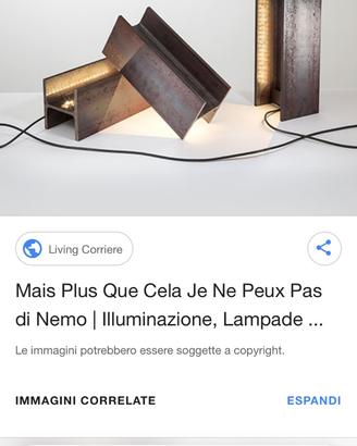 Lampada putrella