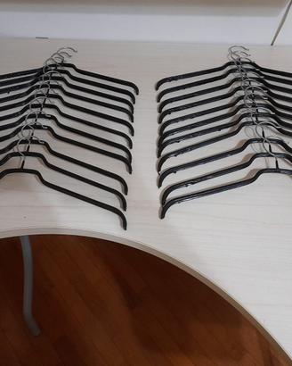 22 attaccapanni / grucce ergonomiche antiscivolo n
