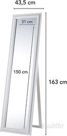 Specchio da Terra Con inclinazione regolabile