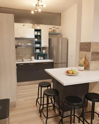 Cucina ad  angolo con isola  Creo - Lube
