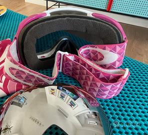 maschera sci snowboard Oakley mai usata donna