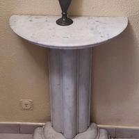 CONSOLLE DA INGRESSO IN MARMO DI CARRARA.