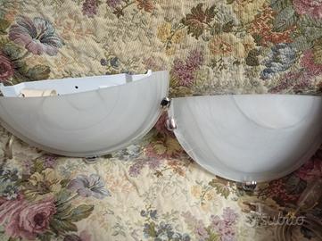 Applique da parete Canarm in vetro spazzolato