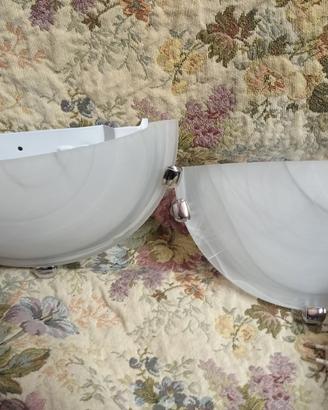 Applique da parete Canarm in vetro spazzolato