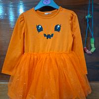 vestito da carotina/zucca di carnevale 2 anni