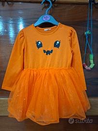 vestito da carotina/zucca di carnevale 2 anni