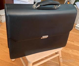 Cartella in vitello nero nuova